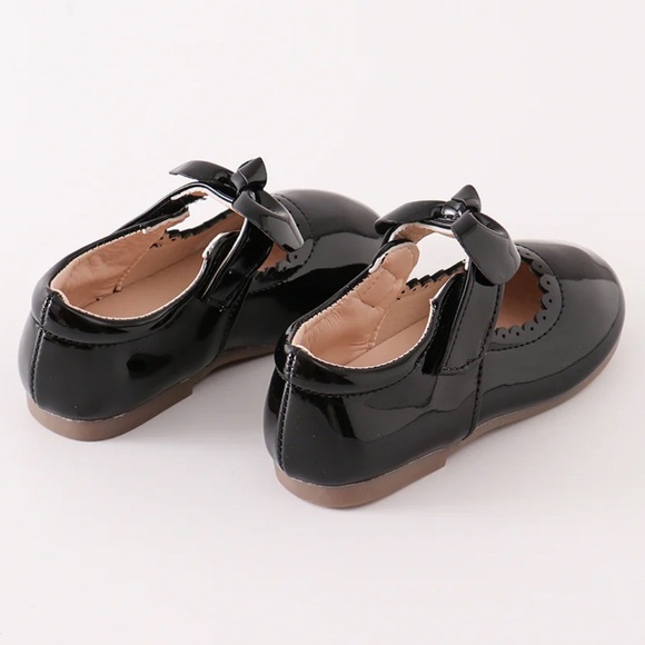Little girl toddler Abby & Evie Black Patent Mary Jane Shoes, US Sizes 7-13 - Picture 5 of 8